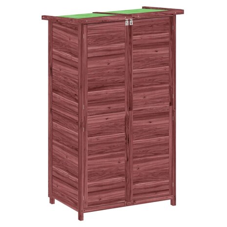 Tuinschuur 83x57x140 cm massief grenenhout mokkakleurig 2