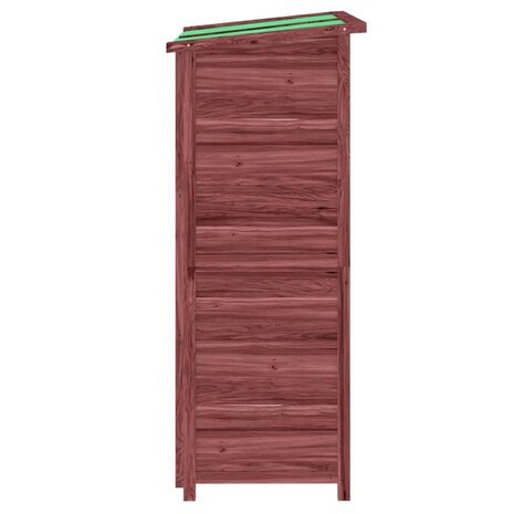 Tuinschuur 83x57x140 cm massief grenenhout mokkakleurig 6