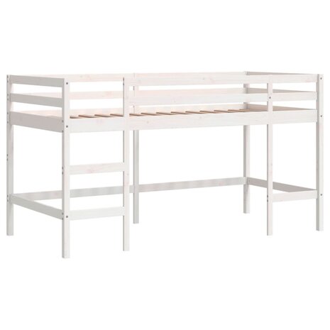Kinderhoogslaper met ladder 90x190 cm massief grenenhout 3