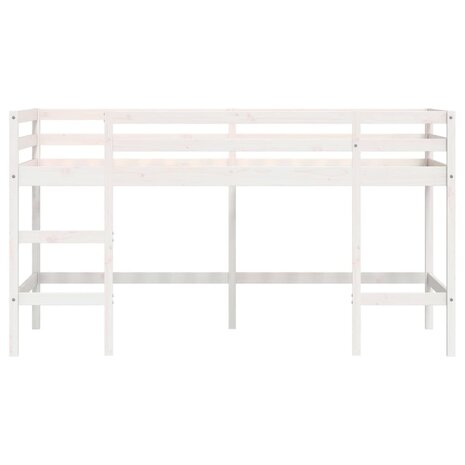 Kinderhoogslaper met ladder 90x190 cm massief grenenhout 5