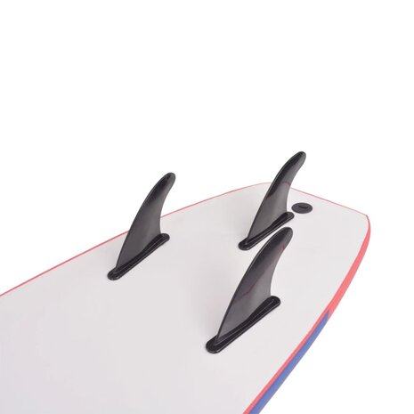 Surfplank 170 cm blauw en rood 6