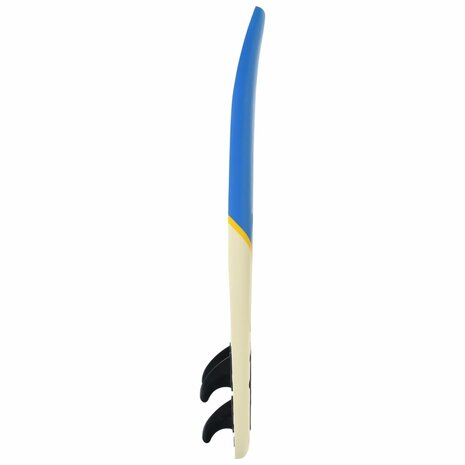 Surfplank 170 cm blauw en crème 4