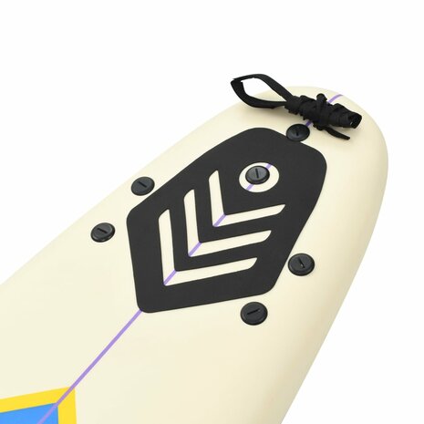 Surfplank 170 cm blauw en crème 6