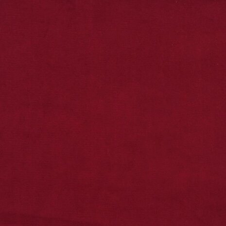 Bankje 100x35x41 cm fluweel wijnrood 6