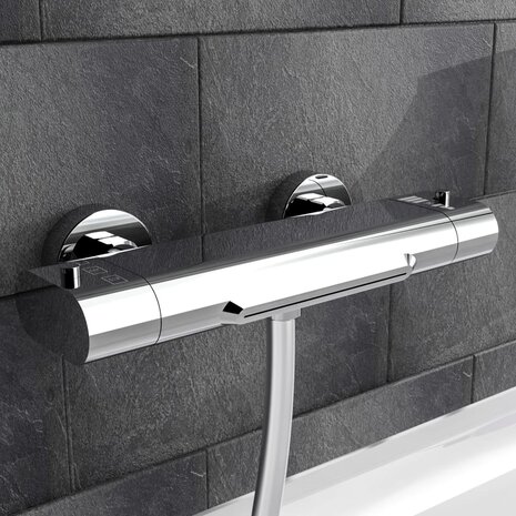 EISL Badmengkraan CARNEO thermostatisch chroomkleurig 1