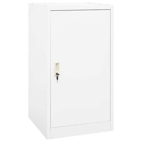 Zadelkast 53x53x105 cm staal wit    1