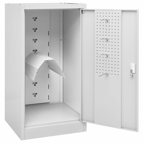 Zadelkast 53x53x105 cm staal lichtgrijs   5
