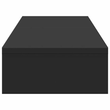 Monitorstandaard verstelbaar 80x24x10,5 cm bewerkt hout zwart 5