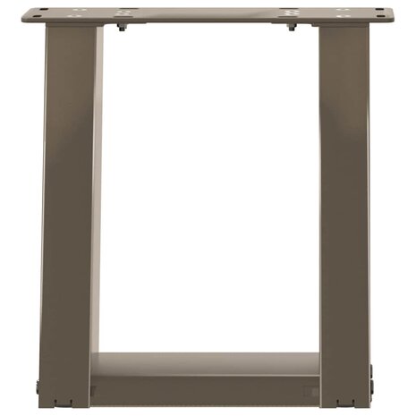 Salontafelpoten 2 st U-vormig 30x(30-31) cm staal naturel 5