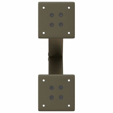 Salontafelpoten 2 st X-vormig 30x(30-31) cm staal naturel 6