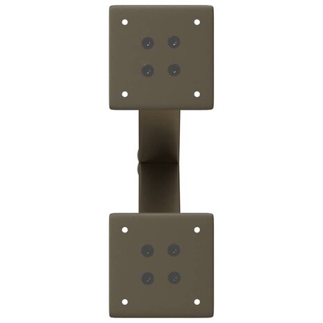 Salontafelpoten 2 st X-vormig 37x(30-31) cm staal naturel 6