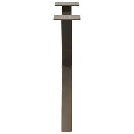 Salontafelpoten 2 st X-vormig 50x(42-43) cm staal naturel 6