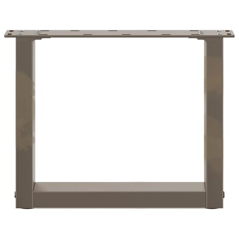 Salontafelpoten 2 st U-vormig 30x(30-31) cm staal naturel 5