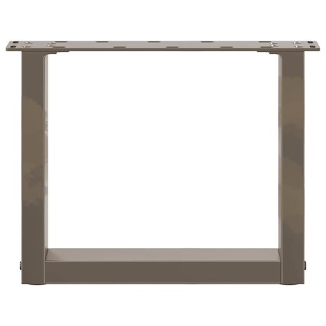 Salontafelpoten 2 st U-vormig 40x(30-31) cm staal naturel 5