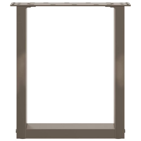 Salontafelpoten 2 st U-vormig 38x(42-43) cm staal naturel 5