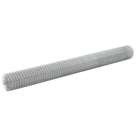Kippengaas 10x1,5 m gegalvaniseerd staal zilverkleurig 1