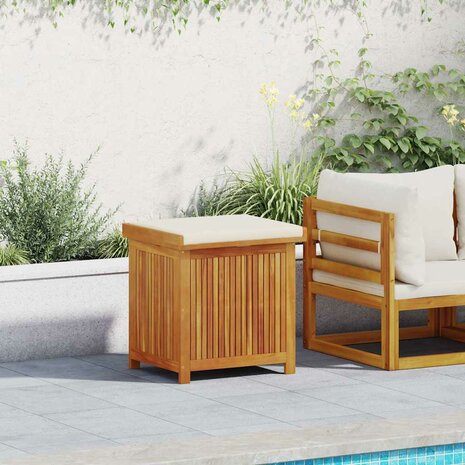 Kussenbox voor buiten 60x50x61 cm massief acaciahout 1