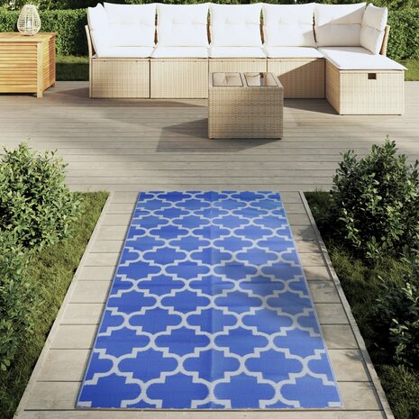 Buitenkleed ARAKIL 80x150 cm polypropeen blauw 3