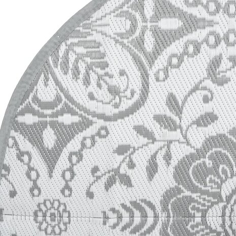 Buitenkleed ARAKIL Ø 120 cm polypropeen lichtgrijs 4