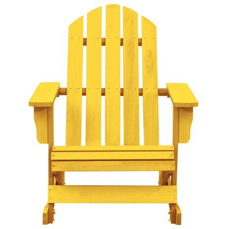 Schommelstoel Adirondack massief vurenhout geel 2