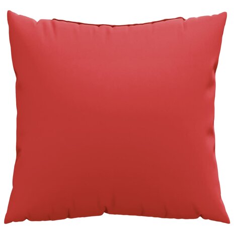 Bankkussens 4 st 60x60 cm stof rood 3