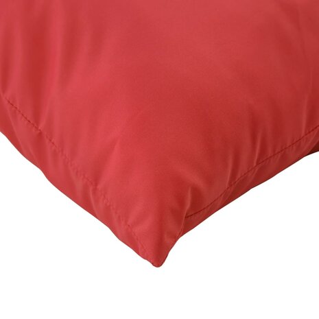 Bankkussens 4 st 60x60 cm stof rood 6