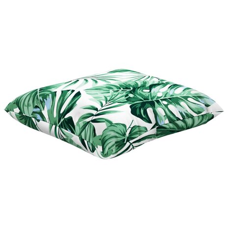 Bankkussens 4 st bladpatroon 60x60 cm stof 5