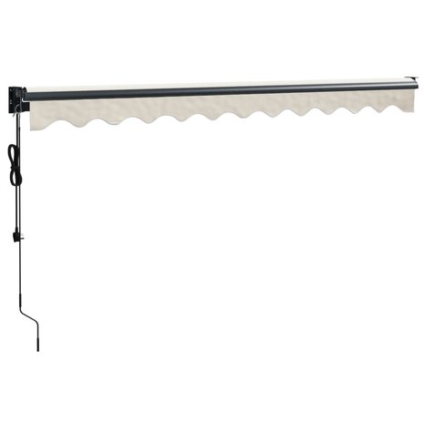 Luifel automatisch uitschuifbaar 3x2,5 m crèmekleurig 6