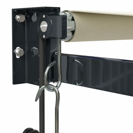 Luifel automatisch uitschuifbaar 4x3 m crèmekleurig 7