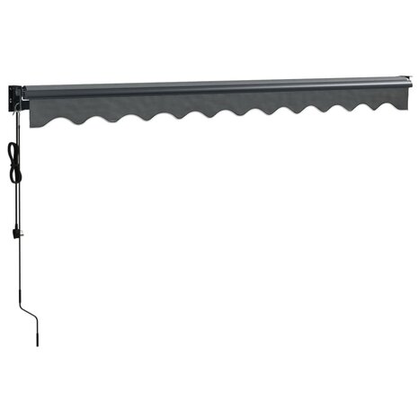 Luifel automatisch uitschuifbaar 3x2,5 m antracietkleurig 6