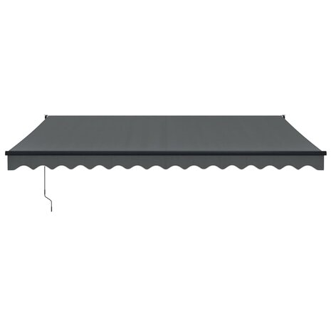 Luifel automatisch uitschuifbaar 4,5x3 m antracietkleurig 3