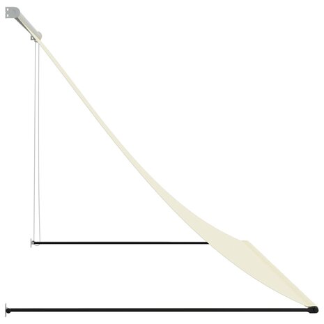 Luifel uittrekbaar 200x150 cm stof en staal crèmekleurig 4