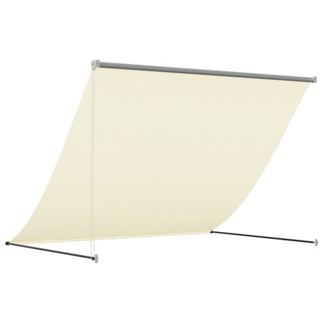 Luifel uittrekbaar 200x150 cm stof en staal crèmekleurig 5