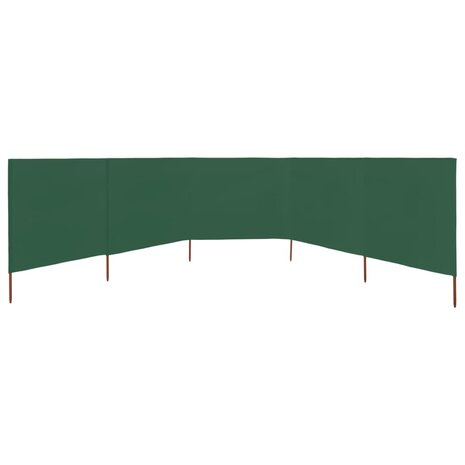 Windscherm 5-panelen 600x160 cm stof groen 3
