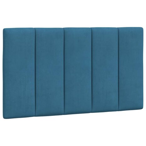 Bed met matras fluweel blauw 90x190 cm 5