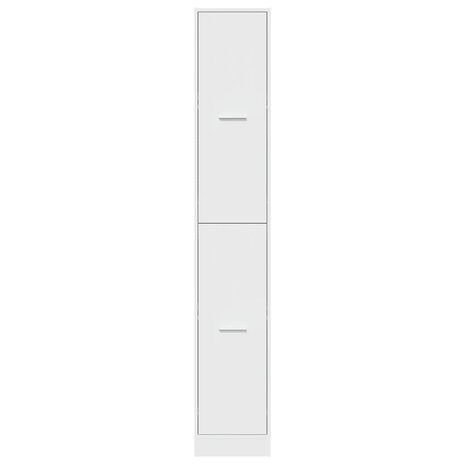Apothekerskast 30x41x174,5 cm bewerkt hout wit 5