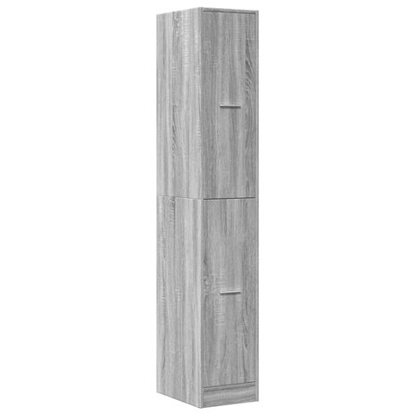 Apothekerskast 30x41x174,5 cm bewerkt hout grijs sonoma eiken 3