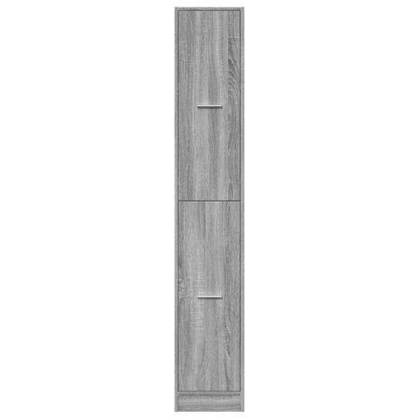 Apothekerskast 30x41x174,5 cm bewerkt hout grijs sonoma eiken 5