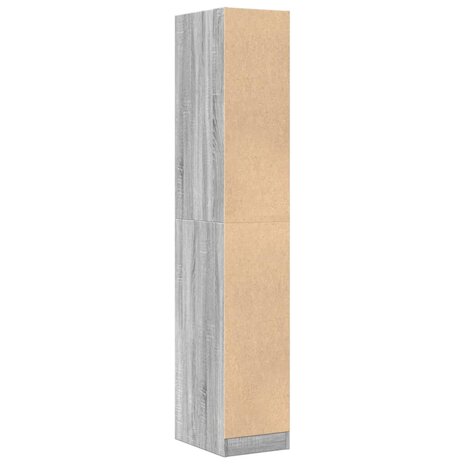 Apothekerskast 30x41x174,5 cm bewerkt hout grijs sonoma eiken 7