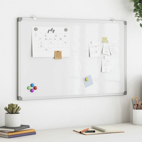 Whiteboard magnetisch 100x60x1,7 cm aluminium 1