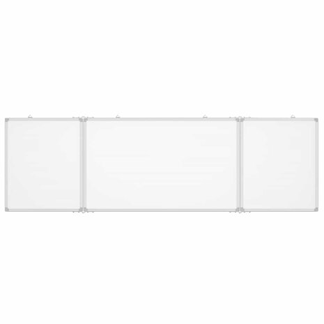 Whiteboard magnetisch inklapbaar 160x50x1,7 cm aluminium 3