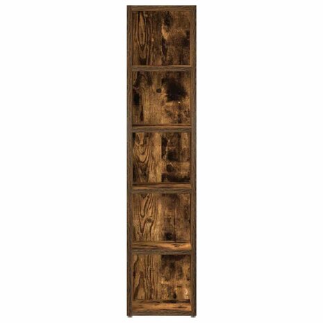 CD-kasten 2 st 21x16x93,5 cm bewerkt hout gerookt eikenkleurig 5