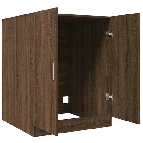 Wasmachinekast 71x71,5x91,5 cm bruin eikenkleur 7