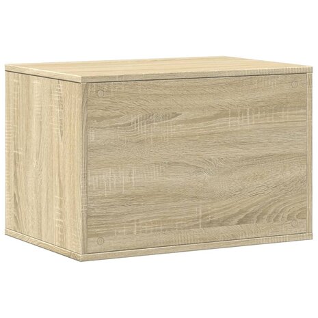 Kattenbakkast 60x40x40 cm bewerkt hout sonoma eikenkleurig 7