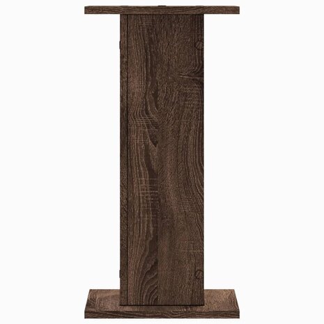 Speakerstandaards 2 st 30x30x60 cm bewerkt hout bruin eiken 4