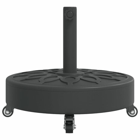 Parasolvoet met wielen voor stok van Ø38 / 48 mm 27 kg rond 4