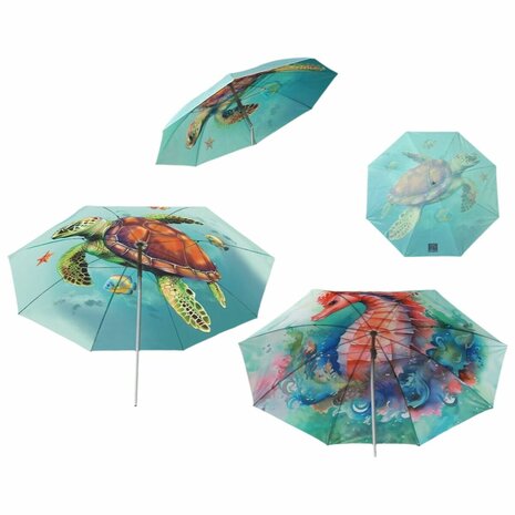 Strandparasol Ø 180 cm SPF50+ Navy 2