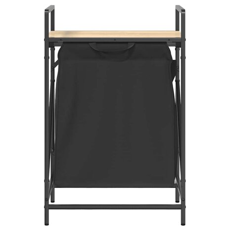 Wasmand 1 vak met plank sonoma eikenkleurig 6