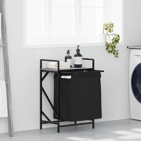 Wasmand 1 vak met plank grijs sonoma eiken 1