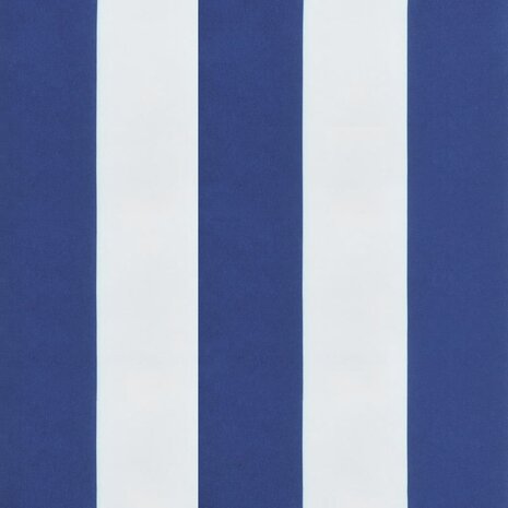 Stoelkussens 2 st hoge rug gestreepte stof wit en blauw 9